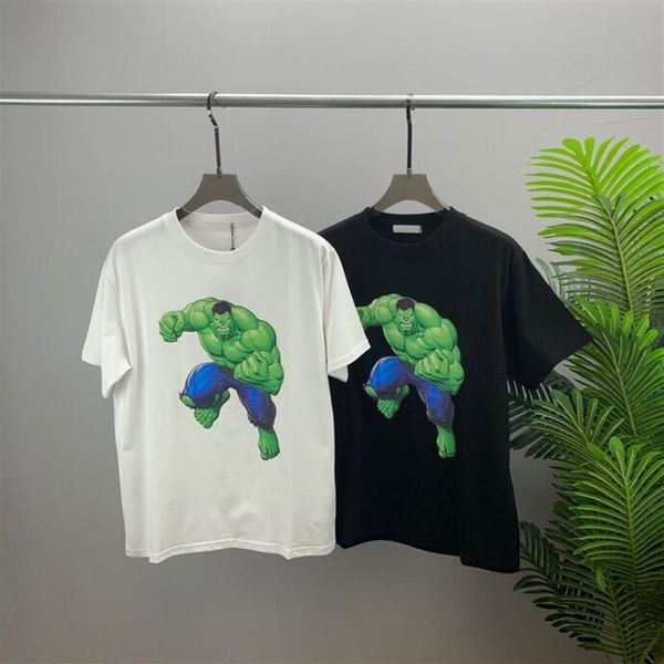 

2022ss spring summer trend fashion short sleeve t-shirt jacquard women's men's clothing size m-xxxl color318e, Black;brown