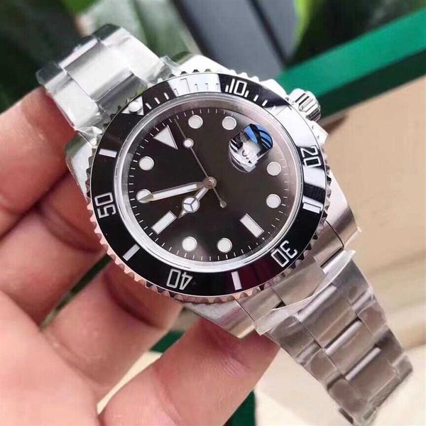 

and high s men's sapphire glass watch 116610 automatic mechanical watch 2813 movement stainless287r, Slivery;brown