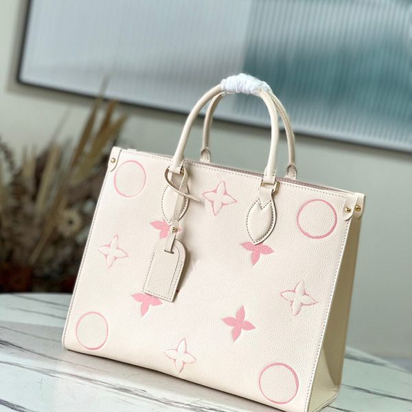 

designer bag m45595 womens fashion tote bag large capacity portable shopping bag womens classic print bag