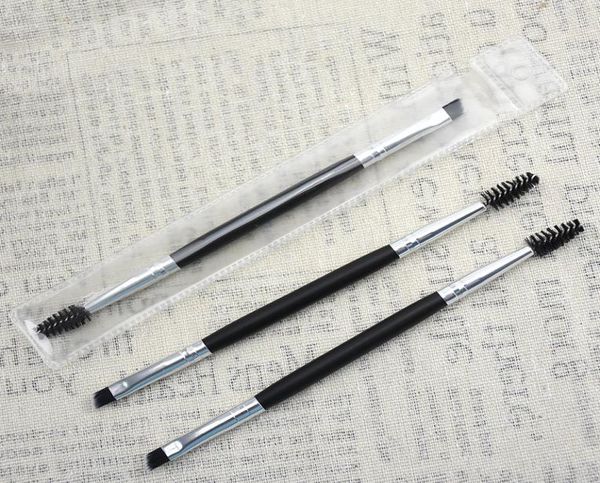 

makeup eye brow eyebrow brush 12 synthetic duo makeup brushes double eyebrow brush head brushes kit pinceis dhl 3741359