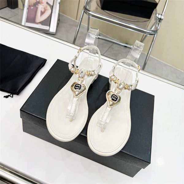 

summer popular women sandals 2023 channel luxury brand business dress wedding party leather high heels casual flat slippers 09-010, Black