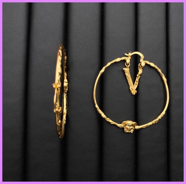 

fashion women hoop earrings luxury designer earring jewelry mens lady gift letter gold with box kolczyki summer alphabet d217213f2093992, Golden;silver