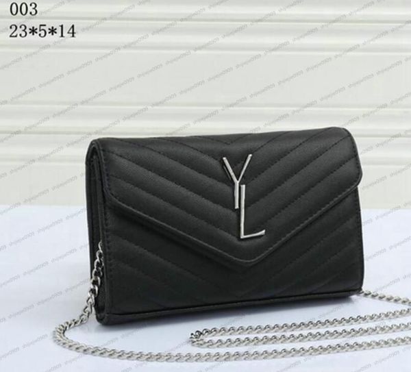 

fashion luxury designer bag women handbags shoulder bag luxury female leather handbag wallets yslitys metal logo ladies purse 16 color
