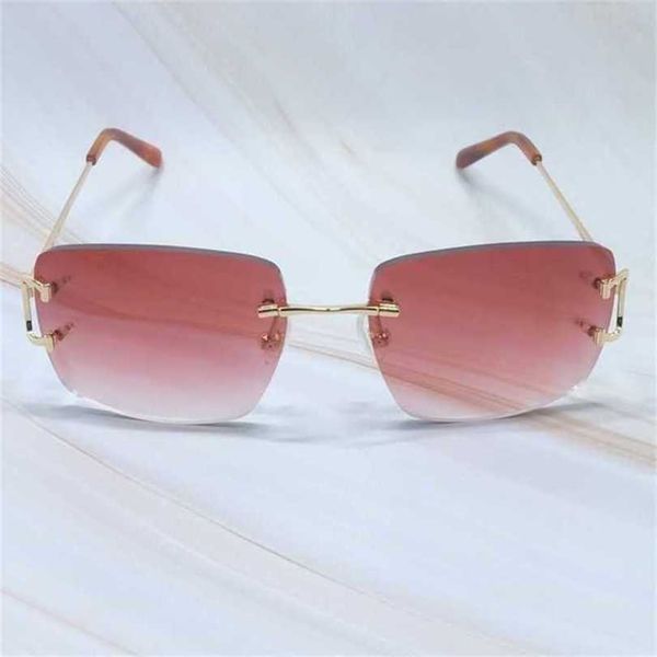 

10% off luxury designer new men's and women's sunglasses 20% off fashion mens rimless carters glasses square brand big shades holi, White;black