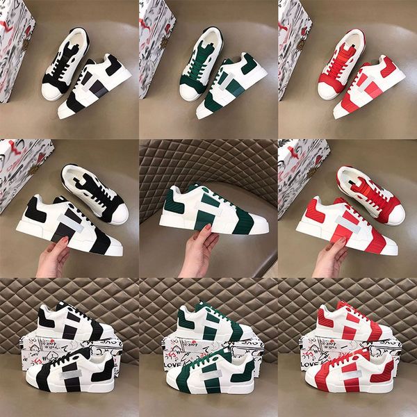

new custom sneakers d g casual shoes designer dg-daymaster sneakers low-cut flat bottom sorrento printed white black leather sneakers.