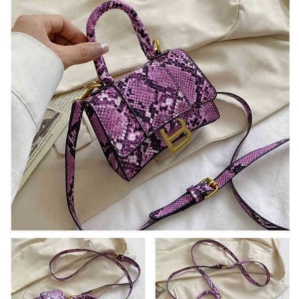 

handbag 2023 new bag snake print style messenger