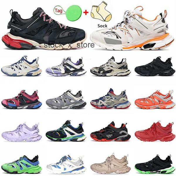 

fashion 2022 casual shoes triple s track 3.0 womens old grandpa sneakers black white green pink dark blue sliver grey mens women