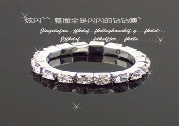 

big promotions 36pcs whole jewelry lots full clear czech rhinestones fashion stretchy toe rings for womens a809 hedhs axjkb 88603907, Silver