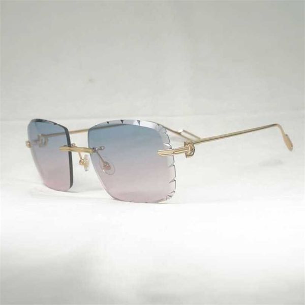 

10% off luxury designer new men's and women's sunglasses 20% off vintage oversize men diamond cut gafas retro metal shades women g, White;black