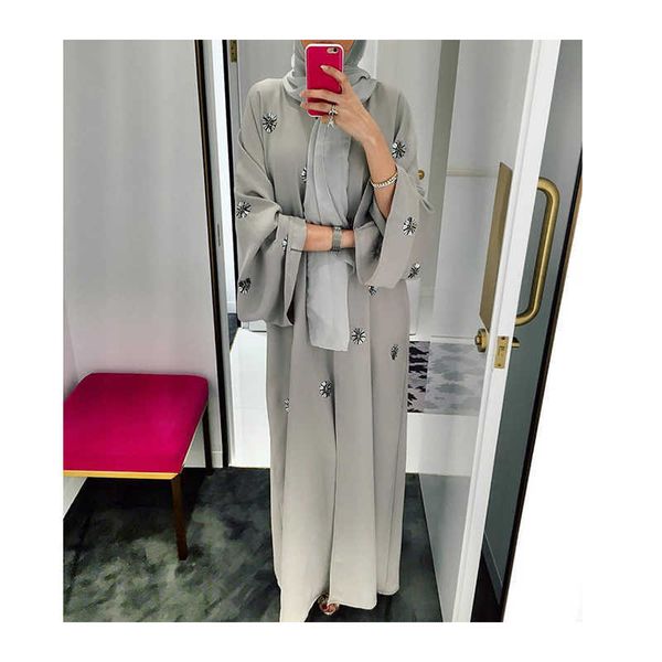 

dubai 2022sale abaya muslim abaya dresses women long product, Black;gray