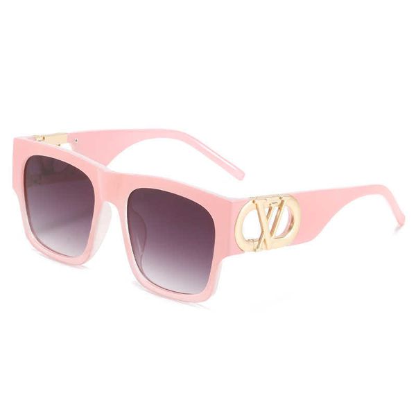 

luxury designer new men's and women's sunglasses 20% off frame net red donkey's same fashion large face sun shading thin glas, White;black