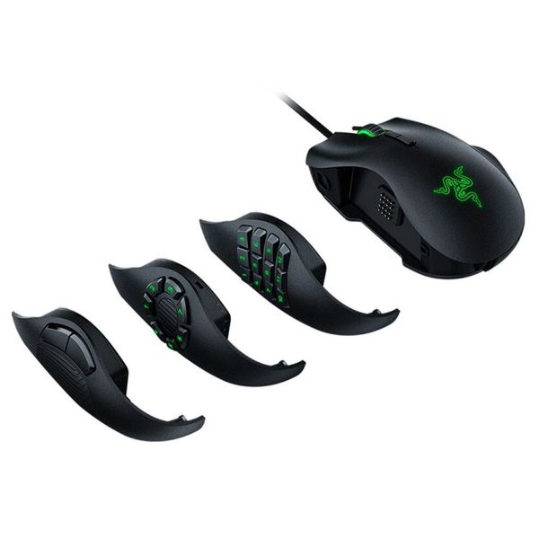 

razer naga trinity 16000 dpi optical 19-keys programmable up to 450 inches per second moving speed wired mouse