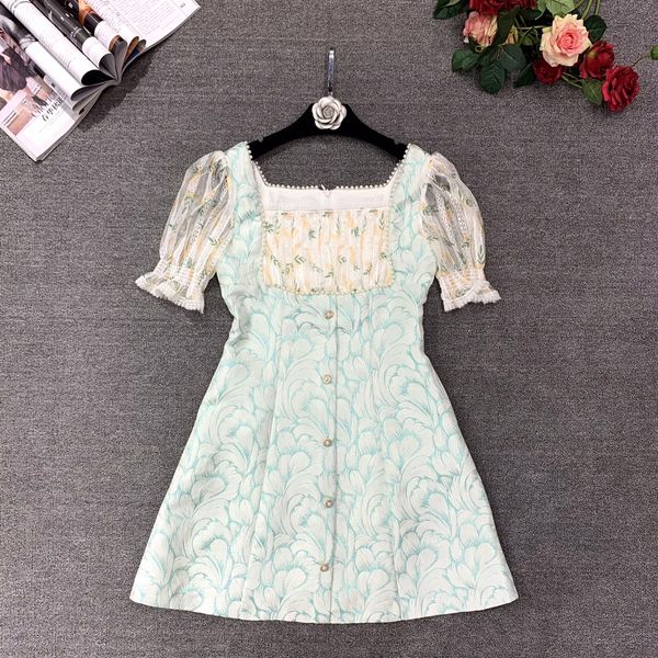 

fanncy dress floral printed stand clollar short sleeve mini dress, Black;gray