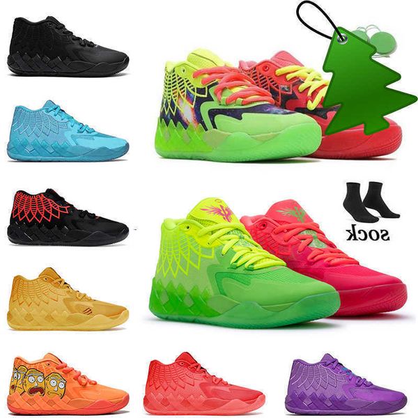 

og outdoor shoes sandals with socks lamelo ball mb.01 basketball shoes mens queen city rock ridge red galaxy white silver rick and morty