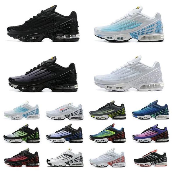 

tn plus 3 tuned men sports shoes iii 3s laser hyper blue white aquamarine obsidian parachute crater tiger black wolf grey deep royal trainer