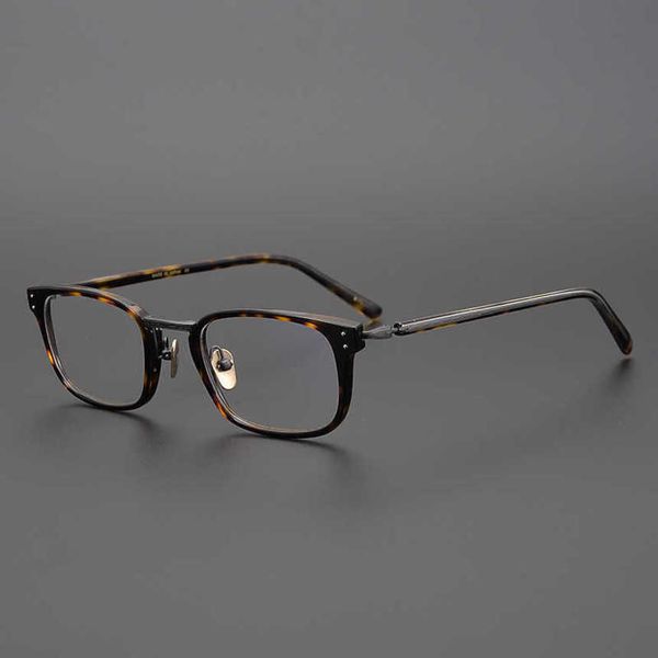 

luxury designer fashion sunglasses 20% off japanese small square hand-made spectacle frame high texture plate glasses fashion can be matched, White;black