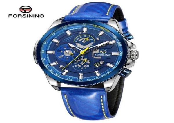 

2021 forsining mechanical watch mens multifunction stainless waterproof complete calendar military automatic watches montre relog7681372, Slivery;brown