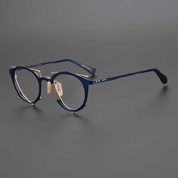 

luxury designer sunglasses 20% off super personality japanese hand-made irregular shape spectacle unique artistic frame can be matched with, White;black