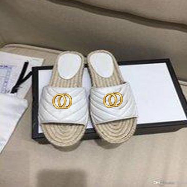 

designer summer beach slippers fashion lazy level flat slippers leather women's cartoon slideshow women's shoes metal women's, Black