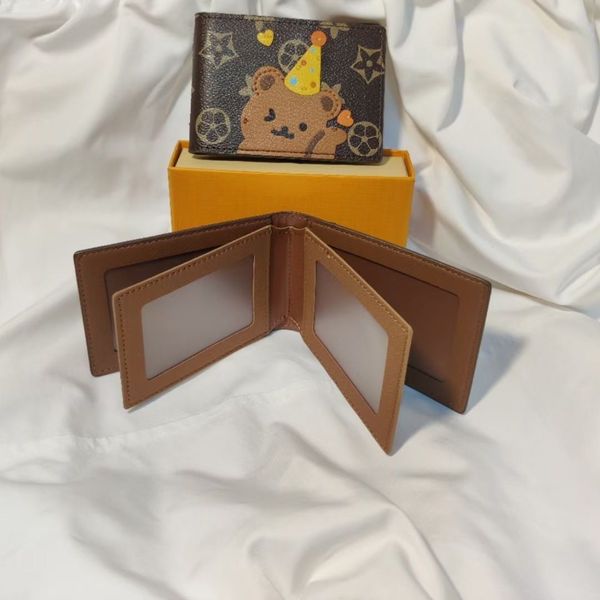 

wallets 2023 wallets designers old flower fashion card bag zero wallet cartoon card bag, Red;black