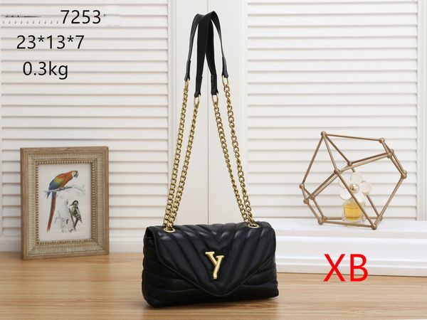 

classic luxury designer shoulder black bags handbags metal chain crossbodybag wallet handbag wallet women flip cover messenger bag cross bod