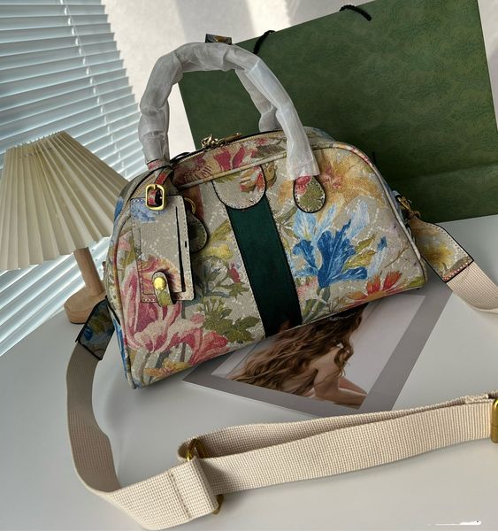 

women's shoulder bag brand floral handbag printed process size 32cm