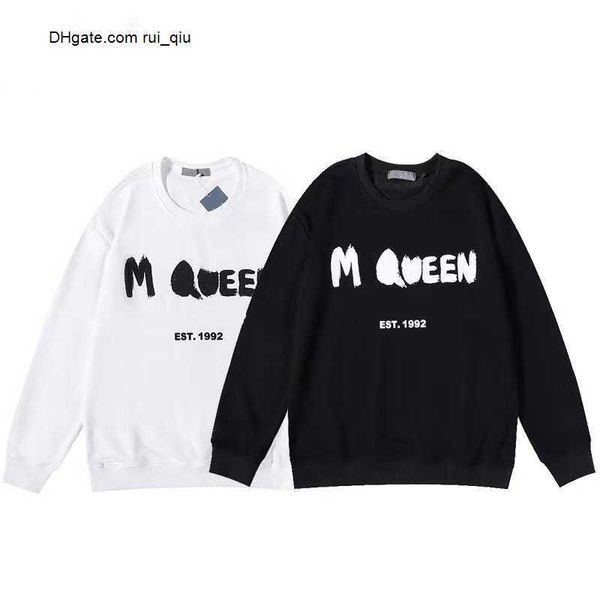 

mens designer sweatshirts womens hoodies men fashion sweatshirt mc4 letter print pullovers hoodie casual fashionable round neck coat clothi, Black