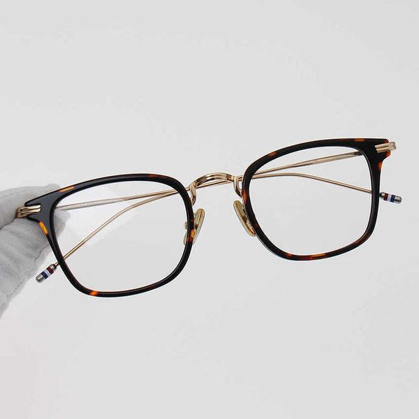 

luxury designer new men's and women's sunglasses 20% off tb smoke gray square tb905 net red the same medium gold eyeglass frame, White;black