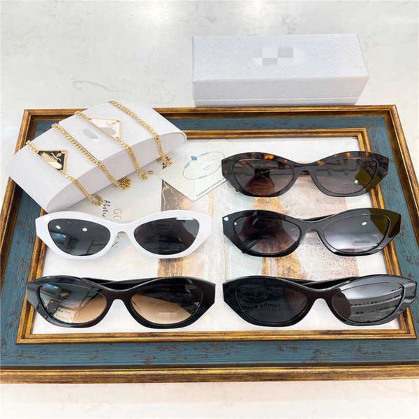 

20% off luxury designer new men's and women's sunglasses 20% off style pr 07ys polygonal ins network red fashion, White;black