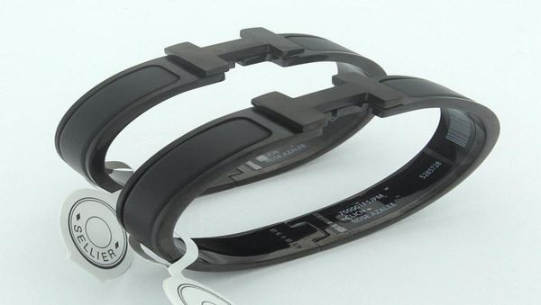 

luxury fashion silver cuff bracelet style stainless steel frosted black bracelet ladies and men premium version6594516
