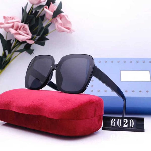 

40% off luxury designer new men's and women's sunglasses 20% off overseas street shooting tourism polarizing glasses 6020, White;black