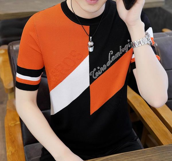 

men's t-shirts designer fashion brand spring autumn long sleeve t-shirt men pure color handsome undercoat silk cotton shirtve, White;black
