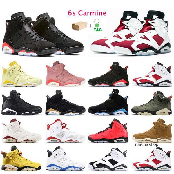 

6s basketball shoes mens trainers 2021 carmine black green hare unc sport blue marron oregon flint outdoor sports sneakers with bo jorden jo