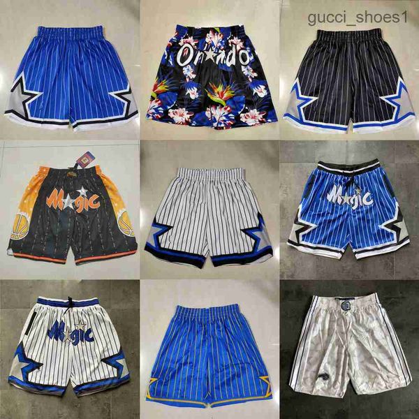 

orlando''magic''men throwback basketball shorts pocket, White;black