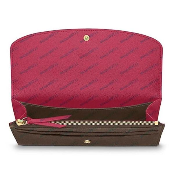 

purses women's wallets zipper bag female wallet purse fashion card holder pocket long women tote bags with box dustbags173n, Red;black