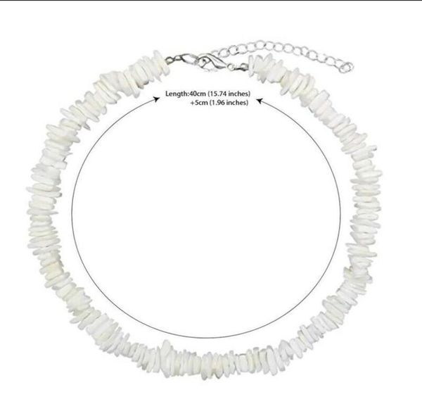 

puka shell necklace while 18quot surfer choker shell necklace sea shell necklace3880637, Silver