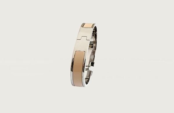 

classic luxury 18k gold h gold bangle ladies bracelet letter bracelets enamel bangles colorfast hypoallergenic with dust bag6022508, Black
