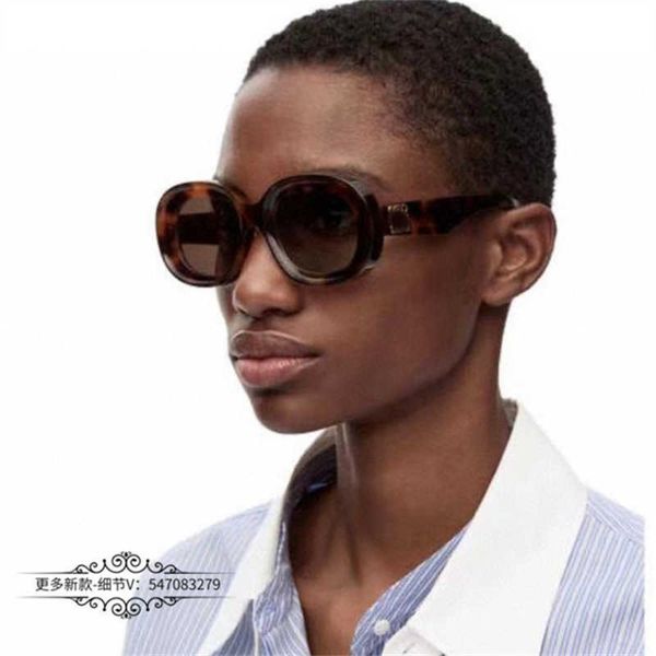 

luxury designer new men's and women's sunglasses 20% off oval women fashion ins personalized men lw40103, White;black
