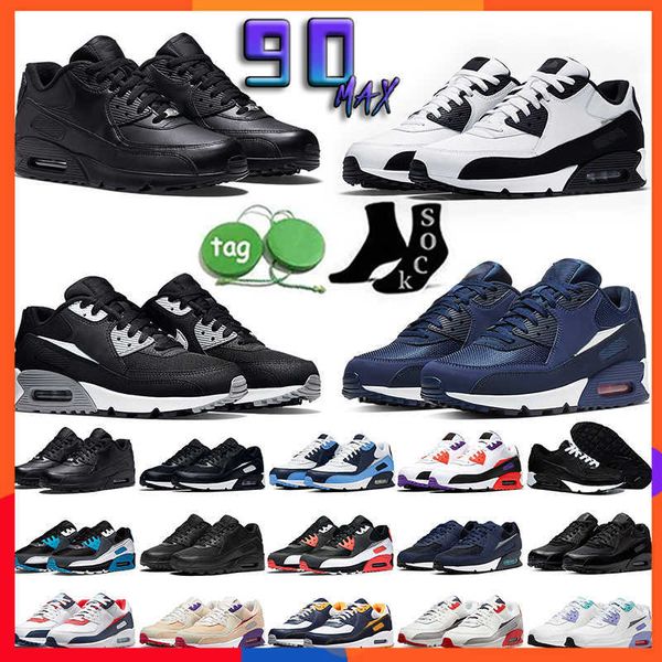 

2023 90 futura running shoes airmaxs 90s triple leather mash wolf sky grey sanddrift light bone summit white pure platinum airs platform spo