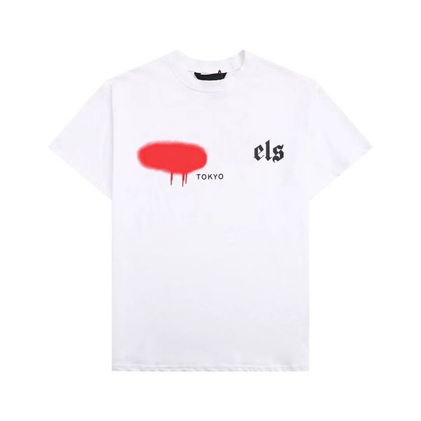 

men's t-shirts summer tee mens designer t shirt clothes palmed designer shirts women t shirts fashion spray paint graffiti couple short, White;black