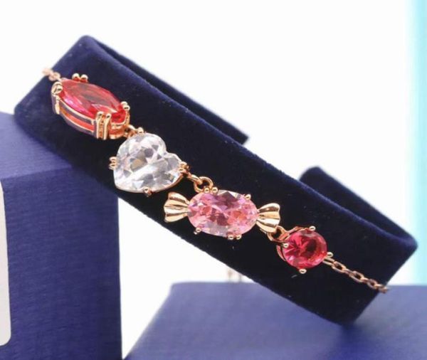 

designer bracelets chain classic ruby diamond 18k rose gold ladies and girls valentine039s day mother039s day engagement jew1848121, Black