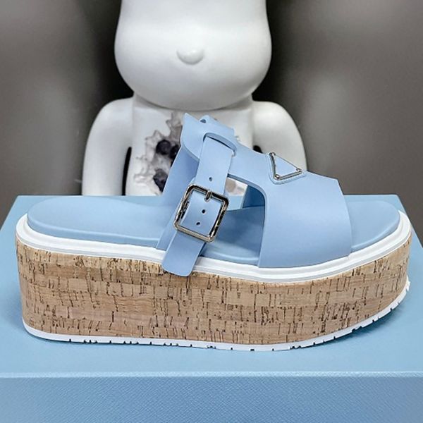 

new sandals rubber shoes thick sole womens slippers outdoor indoor leather mujeres p sandals beach sandals premium casual buttons luxury sen, Black