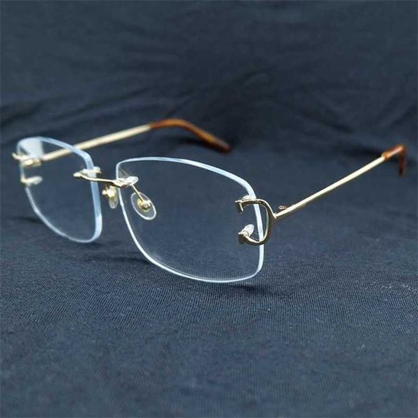 

fashion men's outdoor sunglasses fashion clear eye glasses accessories for women vintage rimless square eyeglasses optical spectacles f, White;black