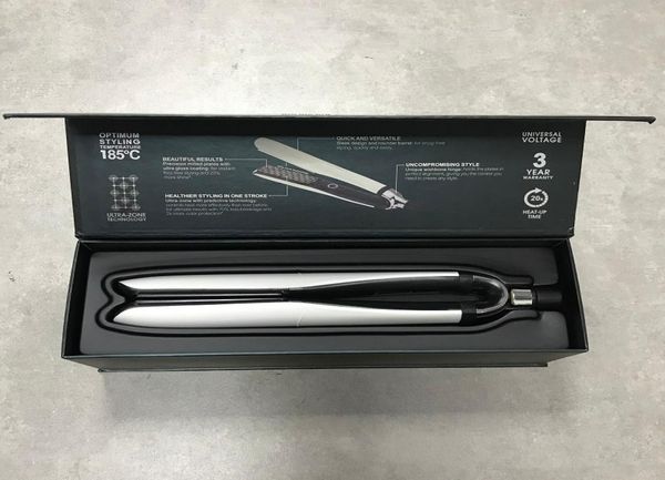 

dhl platinum hair straighteners professional styler flat hair straightener hair styling tool white and black high quali2439130