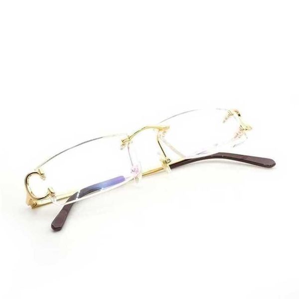 

men's luxury designer women's sunglasses vintage rimless clear men glasses frames fill prescription fashion eyeglasses women eyewe, White;black