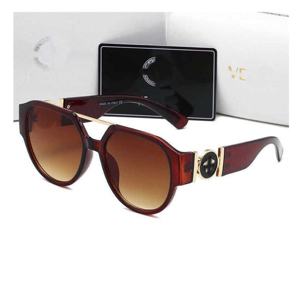 

brand luxury versage designer sunglasses trendy mens womens sunglass counter packaging beach vacation gradient sunscreen drive sun glasses, White;black