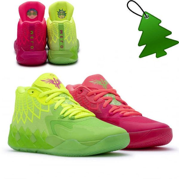 

mb.01 rick morty casual shoes for sale buy men women kids lamelo ball basketball shoe sport sneakers size 36-46