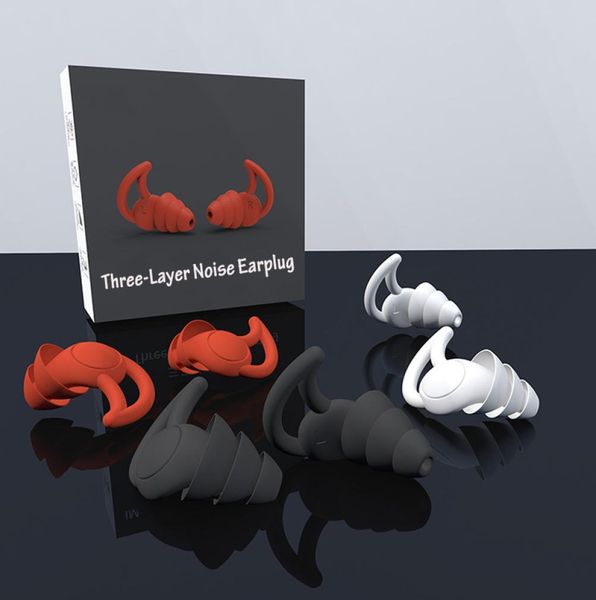 

silicone sleeping swimming ear plug sound insulation protection earplugs antinoise plugs for travel soft noise reduction9516315