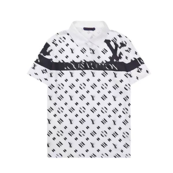 

mens polo shirts designer t shirt high street embroidery solid color lapel polos garter printing cottom clothing tees polos, White;black