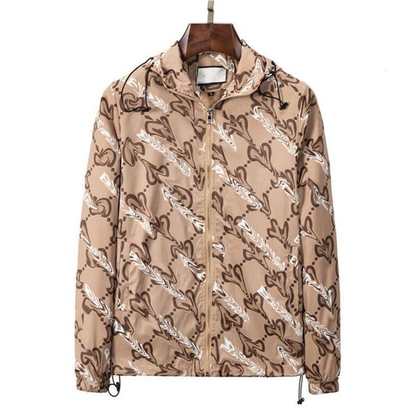 

2023 fashion mens designer jacket hats striped windbreaker sportswear outerwear wind casual plus print baseball zipper hoodies jackets coats, Black;brown